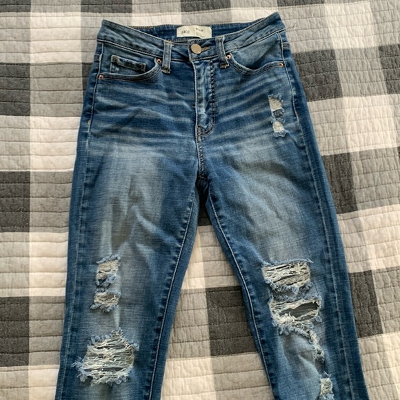 BKE BILLIE Slim Fit High Rise Ankle Skinny Distressed Blue Jeans from Buckle - Picture 6 of 12